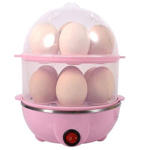 Double Layer Electric Egg Cooker & Steamer — 14 Eggs | Auto Shut-Off | Multi-Function