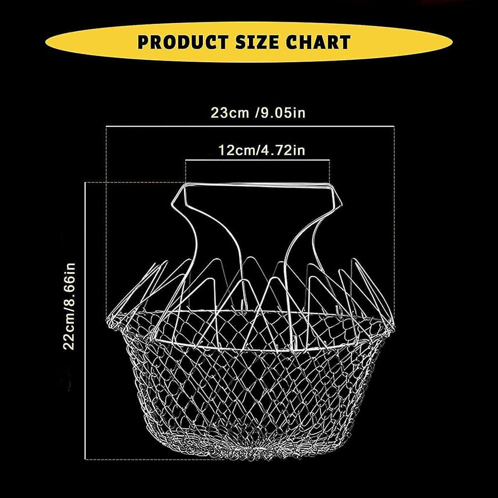 139 Foldable Strainer Chef Basket👍👍